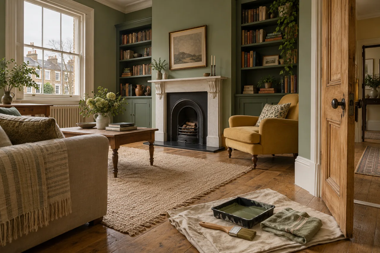Well-maintained London sitting room